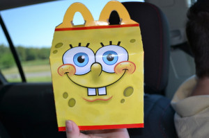 mine food spongebob spongebob squarepants car yellow quality mcdonalds ...