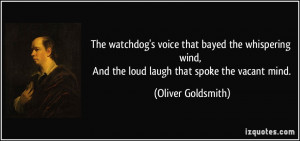 The watchdog's voice that bayed the whispering wind, And the loud ...
