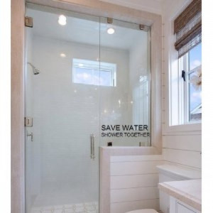Save water shower together ...WALL WORDS QUOTES SAYINGS ART LETTERING ...
