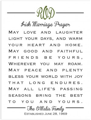 Marriage Prayer Irish Wedding Ideas, Wedding Blessing, Irish Quotes ...