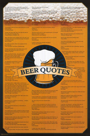 Beer Quotes Poster Beer Quotes Poster