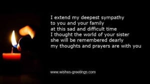 short bereavement verses loss of a sister