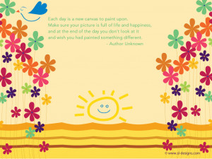 Happiness Quote on a wallpaper