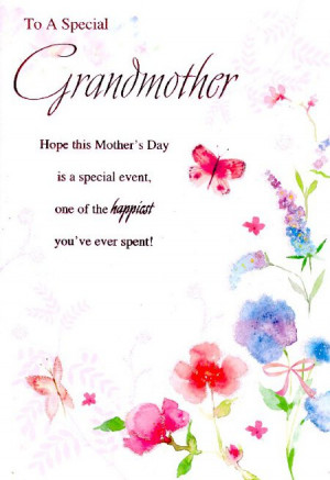 Mother's Day Cards For Grandmother