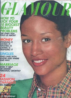 Beverly Johnson, throwback, Black Fashion Models, Glamour Magazine