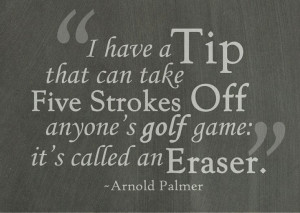 Golf quote by Arnold Palmer