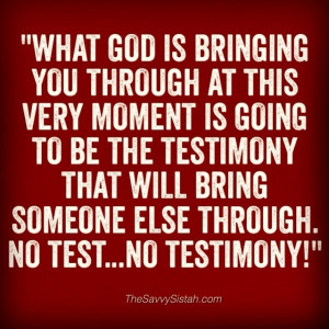 Savvy Quote: “What God is Bringing You Through at this Very Moment ...