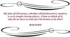 Bob Hope Christmas Quote