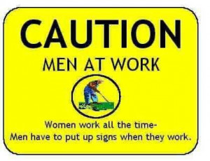 caution...men at work