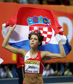 Blanka Vlasic Of Croatia Celebrates The Gold Medal In picture