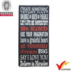 vintage black wooden wall plaque with sayes sayings