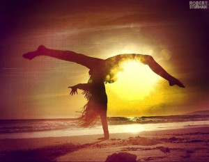 beautiful yoga, #yoga, robert sturman, inversion, beach, arm balance ...