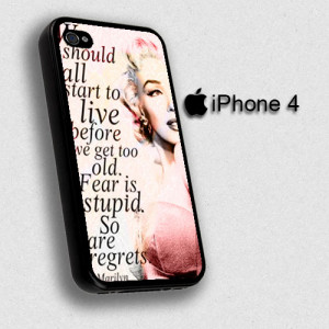 Marilyn Monroe Quote 2 iPhone 4 Case