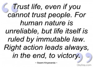 trust life swami kriyananda
