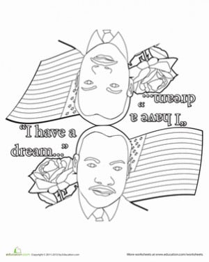 martin luther king jr. elementary school worksheets