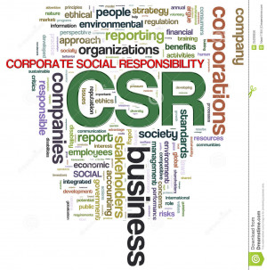 ... of wordcloud tags related to csr - corporate social responsibility