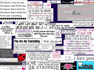 love quote collage & Layouts