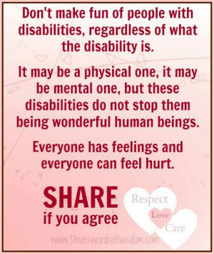 Treat everyone equally