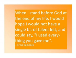 Erma Bombeck Quote