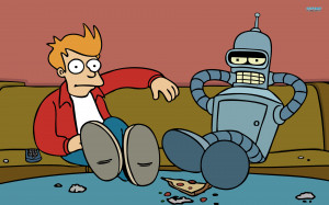 Fry and Bender - Futurama wallpaper 1920x1200