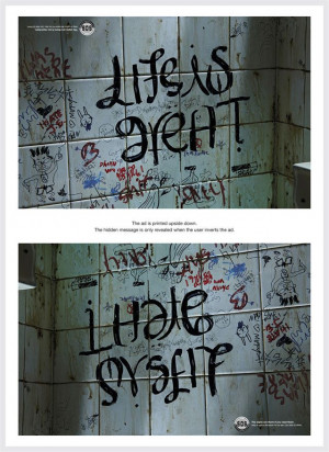 Depression Awareness Ads Reveal Cry For Help When Viewed Upside Down