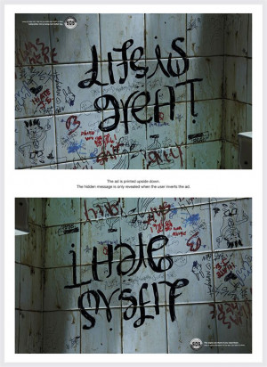 Depression Awareness Ads Reveal Cry For Help When Viewed Upside Down