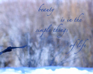 Bird Art - Quote Art - Beauty is in the Simple Things - lovely ...