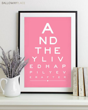 Wall Art Print Eye Chart love quote art by DallowayPlace on Etsy, $19 ...