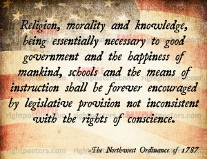 Religion, morality and knowledge, being essentially necessary to good ...