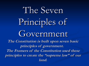 The Seven Principles Of Government