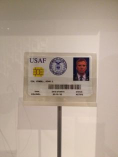 Close up of the ID. Colonel Jack O'Neill's ID from Stargate SG-1