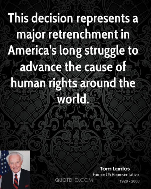 This decision represents a major retrenchment in America's long ...