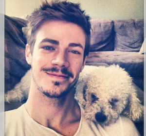 Grant Gustin Facial Hair