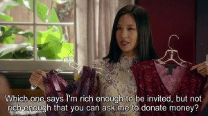 Perhaps it is the brilliance of Constance Wu, playing Jessica Huang ...