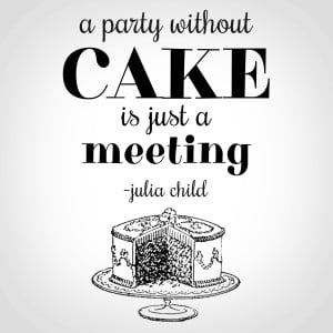 party without cake