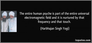 The entire human psyche is part of the entire universal ...