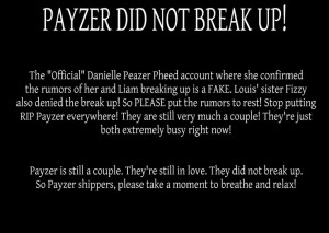 ... know what to believe anymore!! Im so glad Payzer is still together #