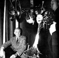 Stan Kenton and his mellophoniums