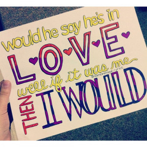 One Direction Lyric Drawings