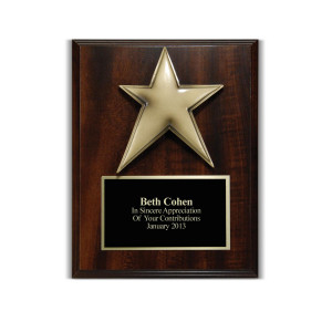 Star 3D Presentation Award Plaque (752486)
