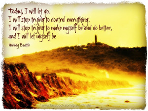 ... and I will let myself be.