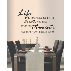 ... Wall Art > Living / Dining Room > Breaths you Take Vinyl Wall Quote
