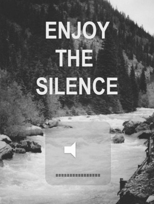 enjoy the silence