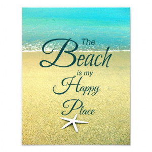 Happy Place Beach Quote Photo