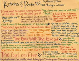 Katniss and Peeta quotes by Kookiexxx