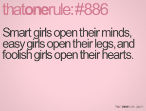 Smart Girl Quotes Tumblr Smart girls open their minds,