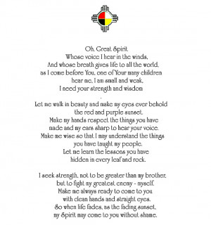 Chief Yellow Lark Prayer