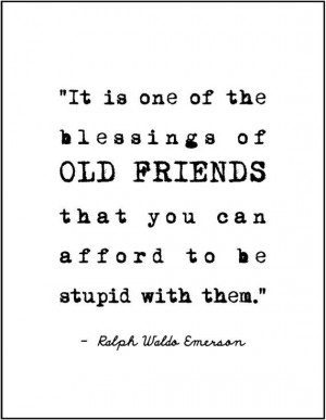 ralph waldo emerson friendship quote minimalist typography print gift ...