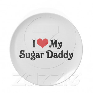 Love My Sugar Daddy Party Plates
