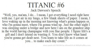 Jack Dawson Quotes Titanic #6 jack dawson's
